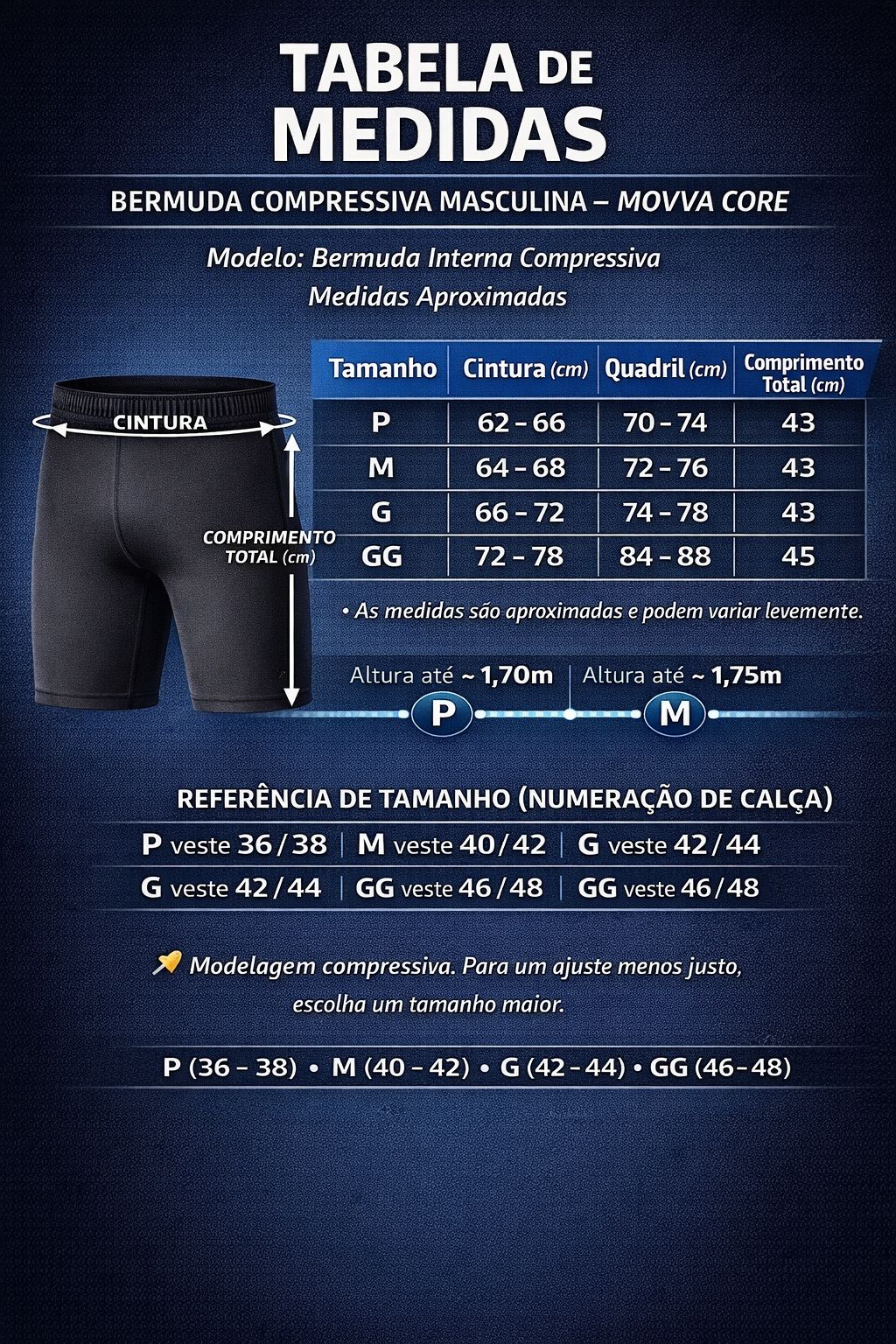SHORT COMPRESSÃO MOVVA CORE - GROUNDBREAKERS