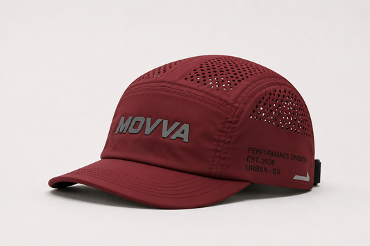 BONÉ MOVVA AIR FLOW FIVE PANEL - BORDÔ