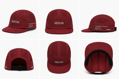 BONÉ MOVVA AIR FLOW FIVE PANEL - BORDÔ