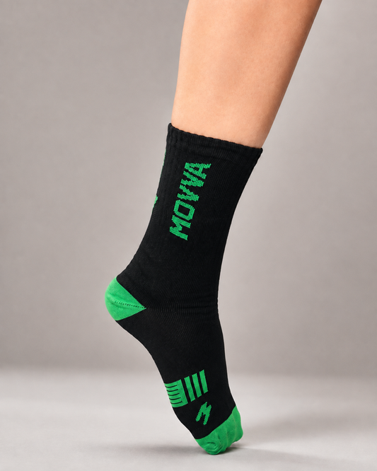 MEIA MOVVA PERFORMANCE (PRETO/VERDE)