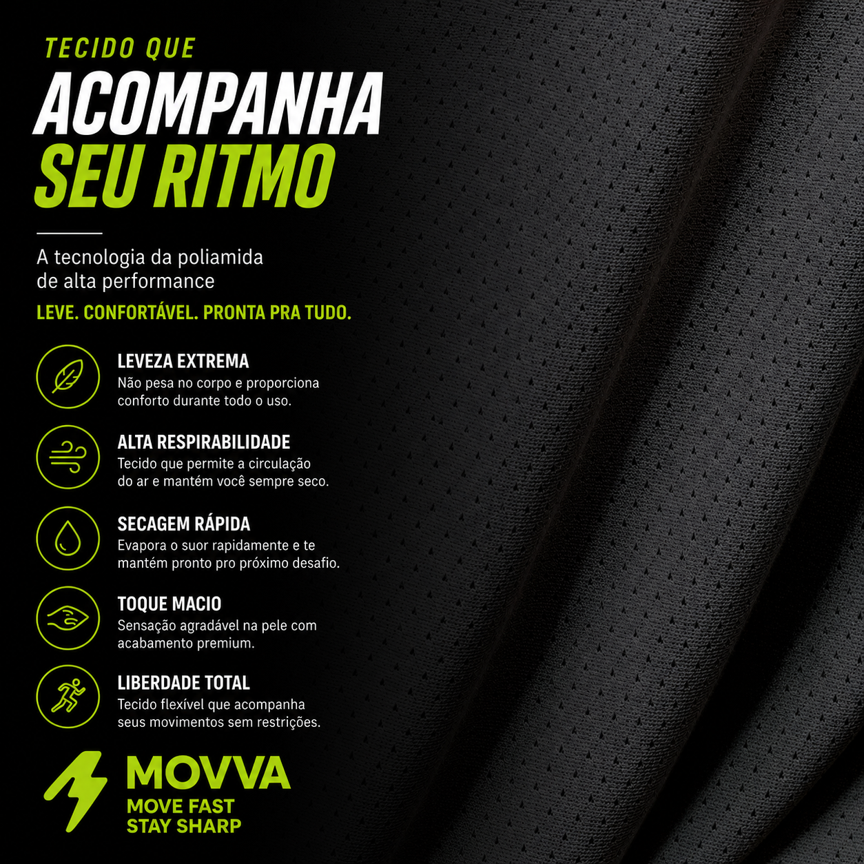 CAMISETA MOVVA POLIAMIDA PERFORMANCE