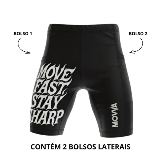 SHORT COMPRESSÃO MOVVA CORE - MOVE FAST EDITION