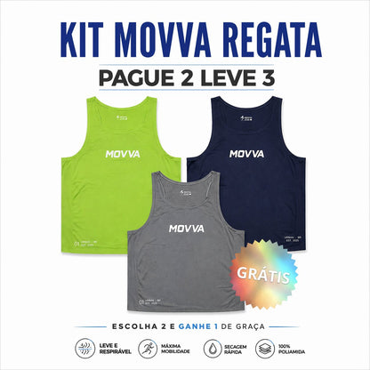 KIT COM 3 REGATAS AIRCORE POLIAMIDA