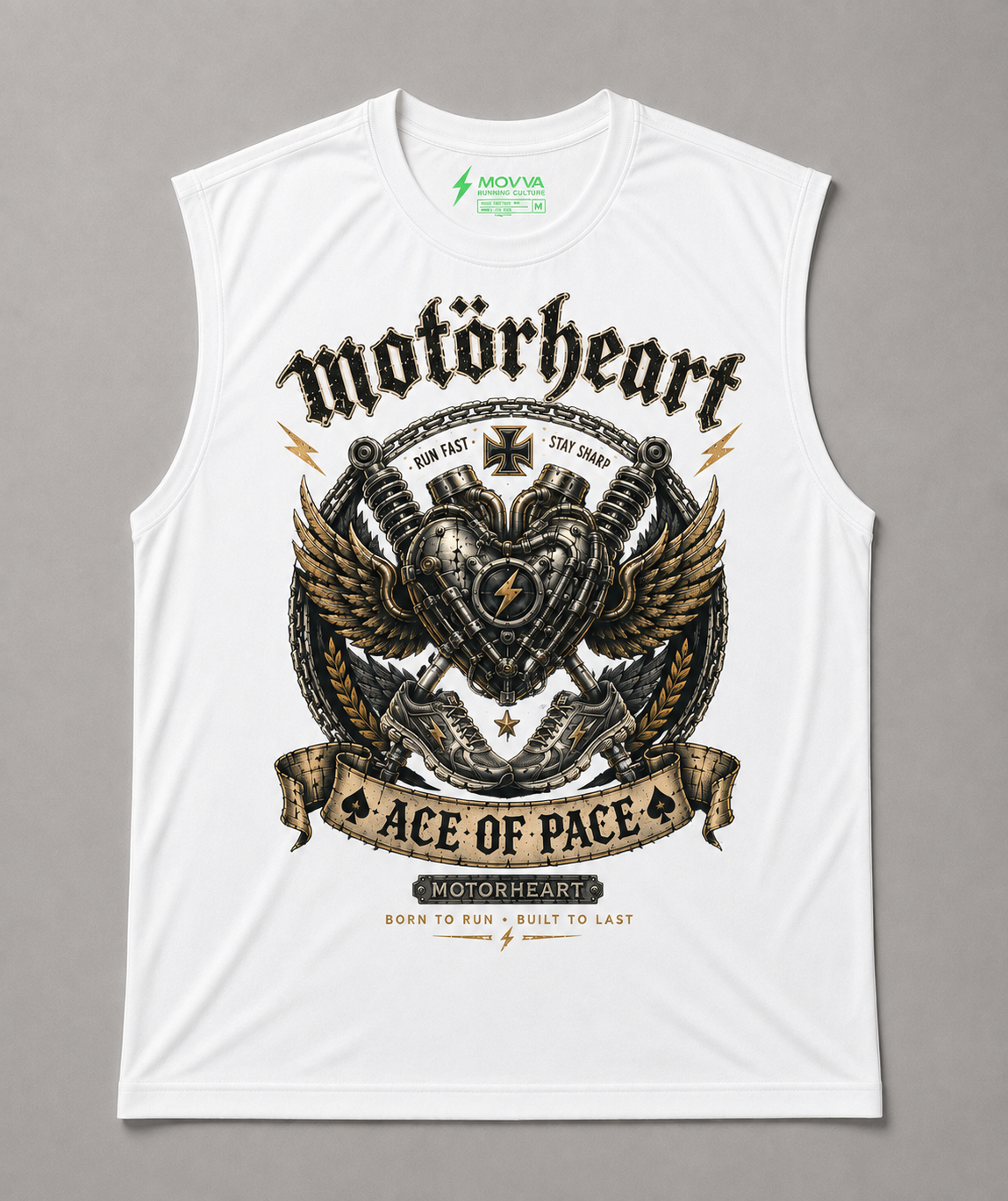 Regata Movva Rockers Motorheart - Branco