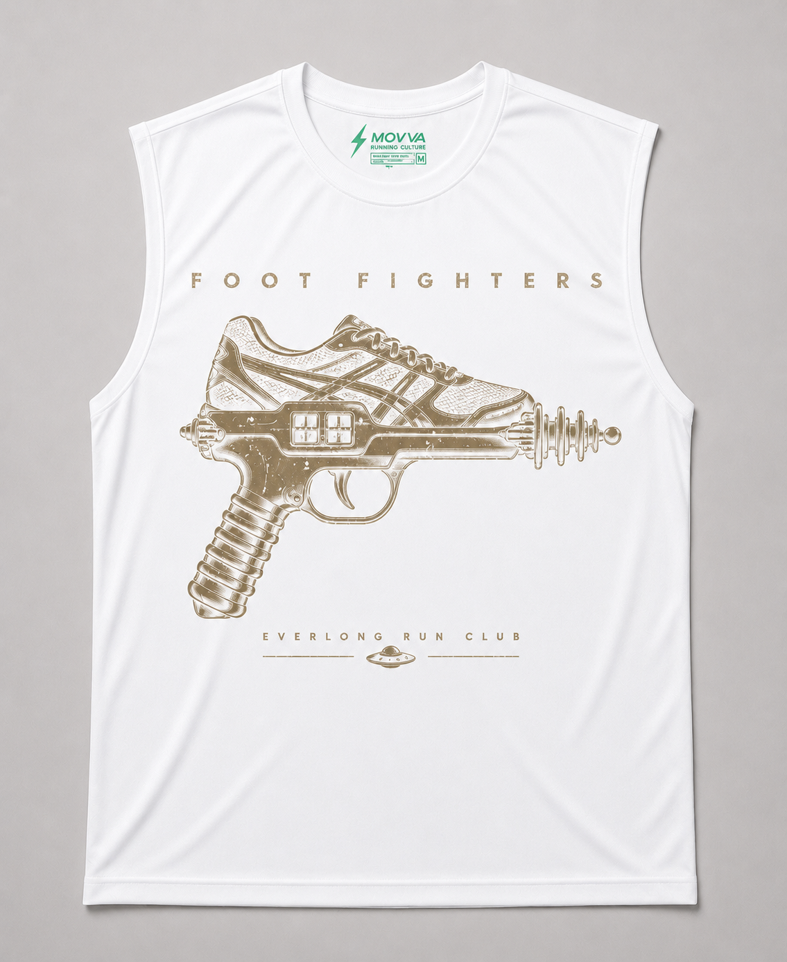 Regata Movva Rockers Foot Fighters Ray Gun - Branco