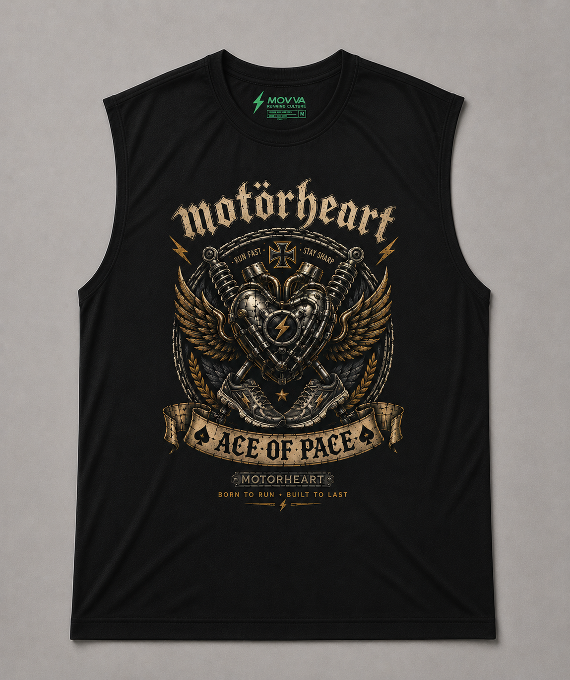 Regata Movva Rockers Motorheart - Preta