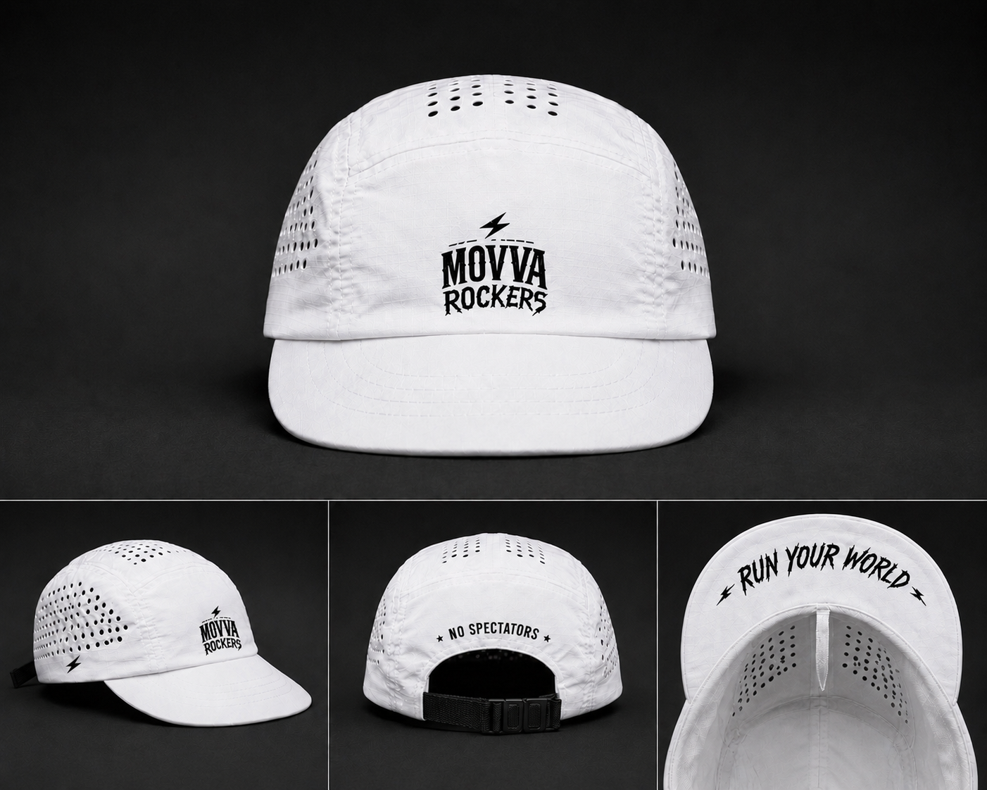 BONÉ POLIAMIDA MOVVA ROCKERS (BRANCO)