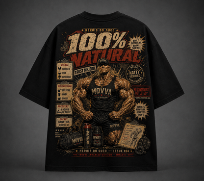 Camiseta Oversized Movva Heróis do Suco - Natty Verified - costas