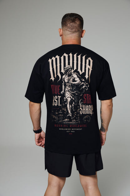 Camiseta Oversized Movva Mármore Stay Sharp - foto lifestyle costas 2