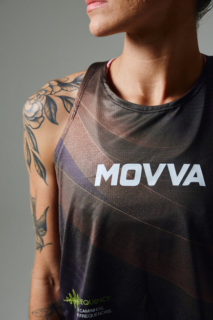 Detalhes da Regata MOVVA Frequency Eclipse feminina